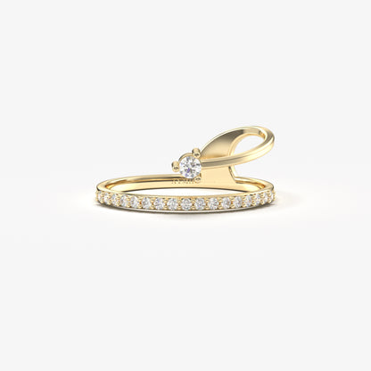 14K Gold Unique Ring - LR127