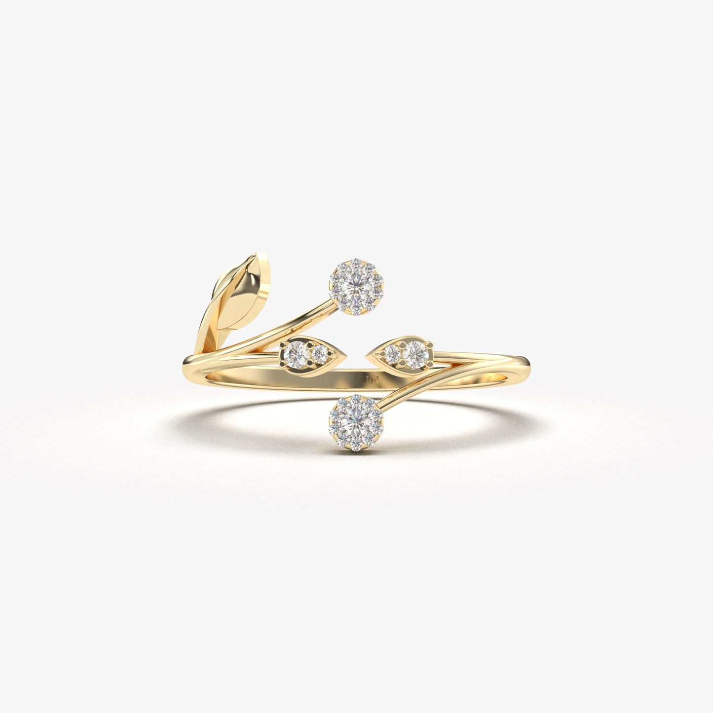 18K Gold Ivy Open Ring - LR141