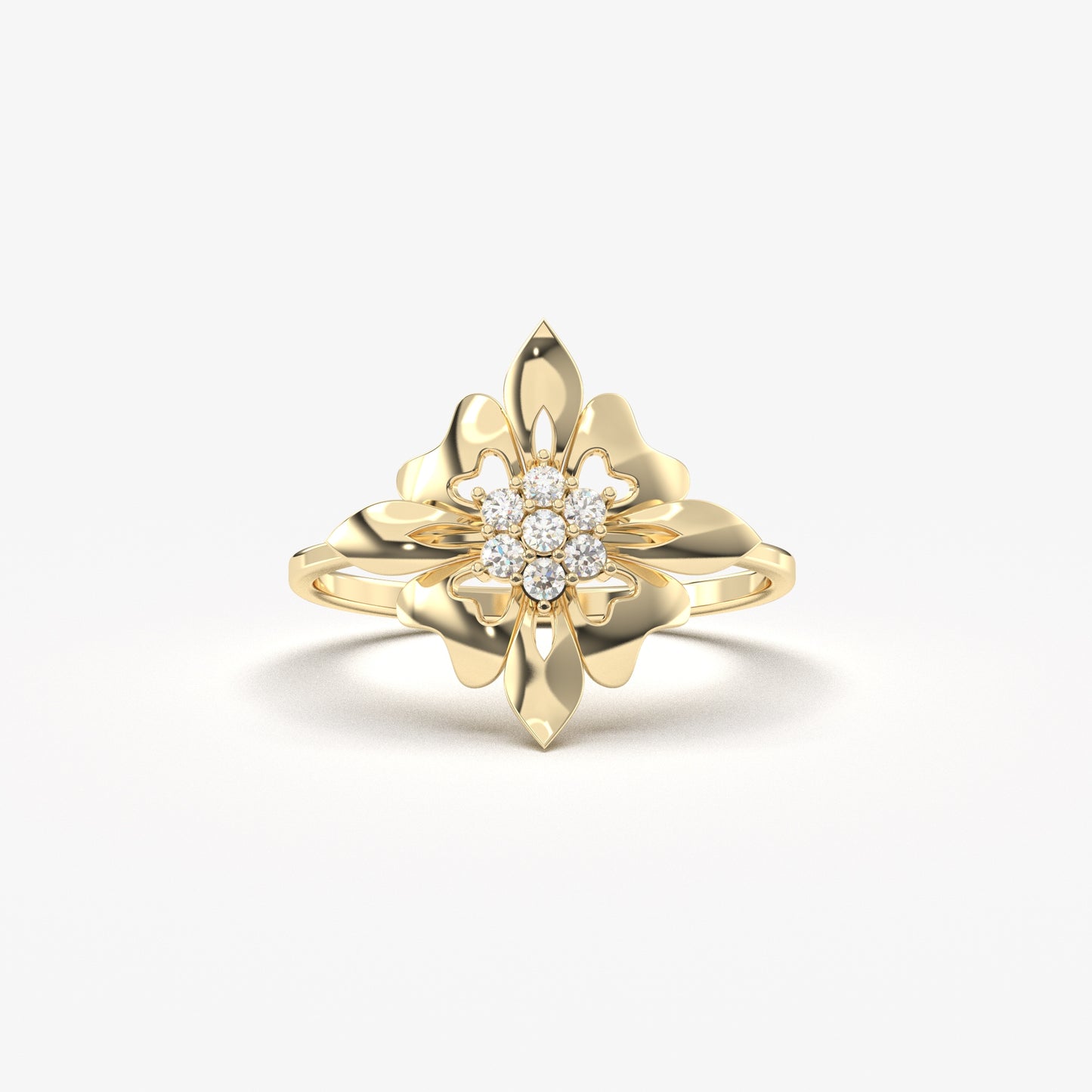 14K Gold Art Deco Ring - LR67