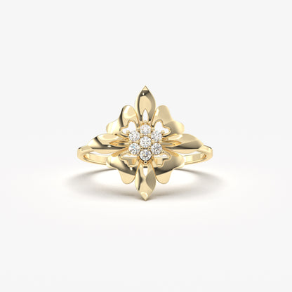 10K Gold Art Deco Ring - LR67