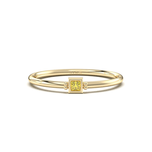 18K Gold Personalized 1 Stone Birthstone Family Ring - 2S198FAM1 ürününün kopyası