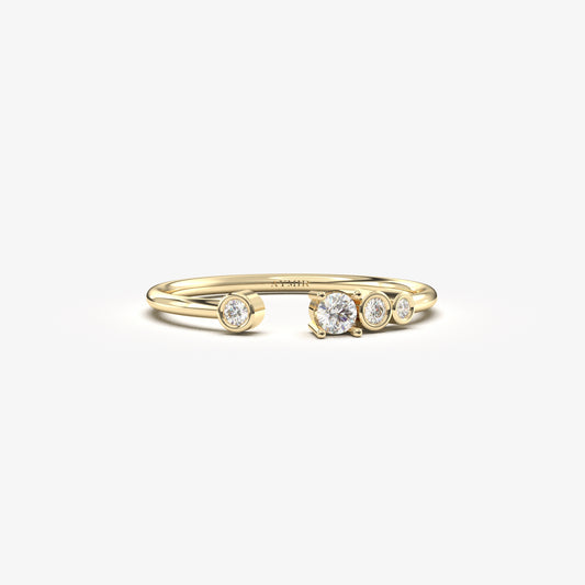 18K Gold Open Tria Ring - 2S101