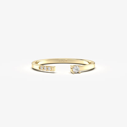 10K Gold Open Cuff Ring - 2S102