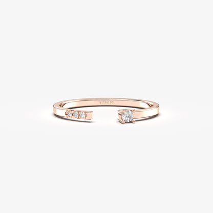 10K Gold Open Cuff Ring - 2S102