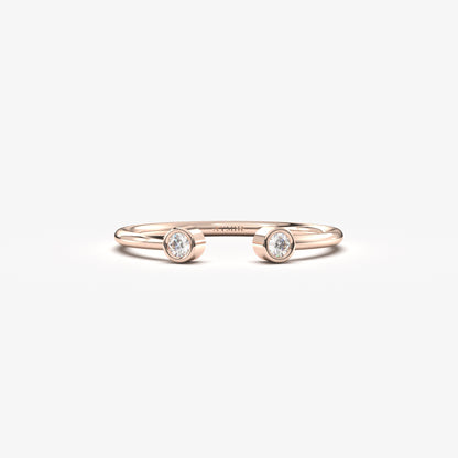 18K Gold Cuff Open Ring - 2S104