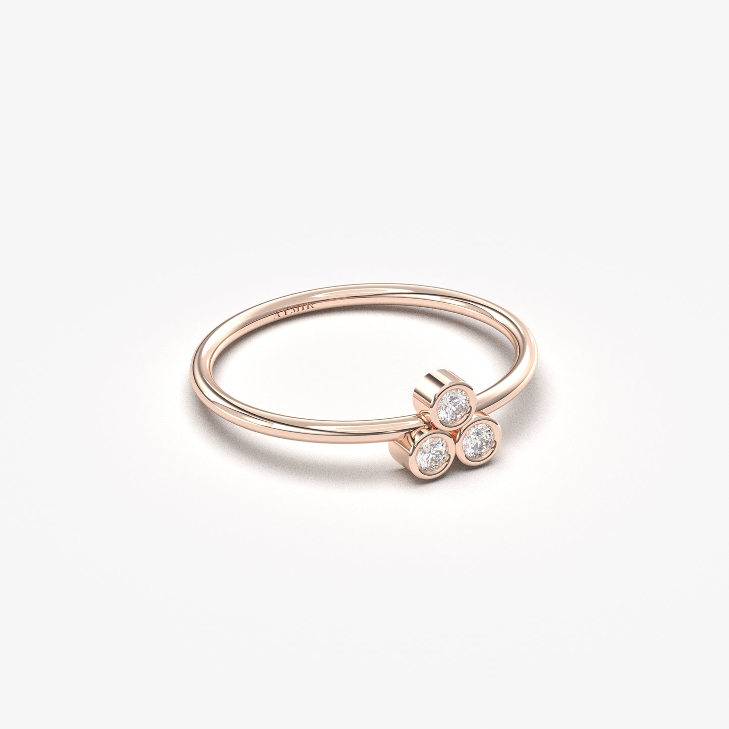 10K Gold Dainty Diamond Ring - 2S106