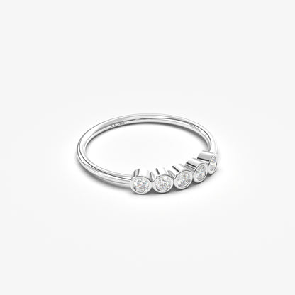 10K Gold Five Stone Diamond Ring - 2S108