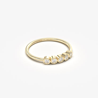 10K Gold Five Stone Ring - 2S108