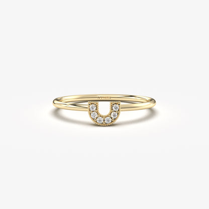 18K Gold Mini Statement Diamond Ring - 2S110