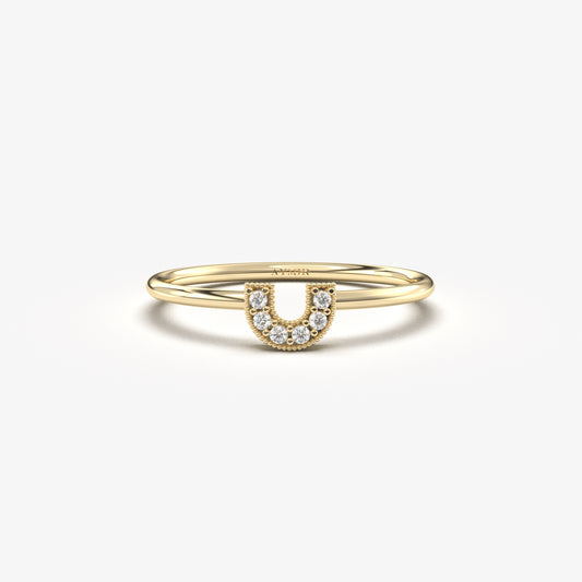 18K Gold Mini Statement Ring - 2S110