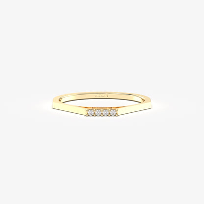 18K Gold Mini Stack Ring - 2S115