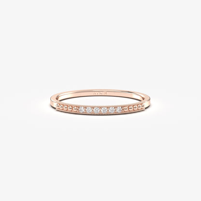 10K Gold Thin Wedding Ring - 2S118