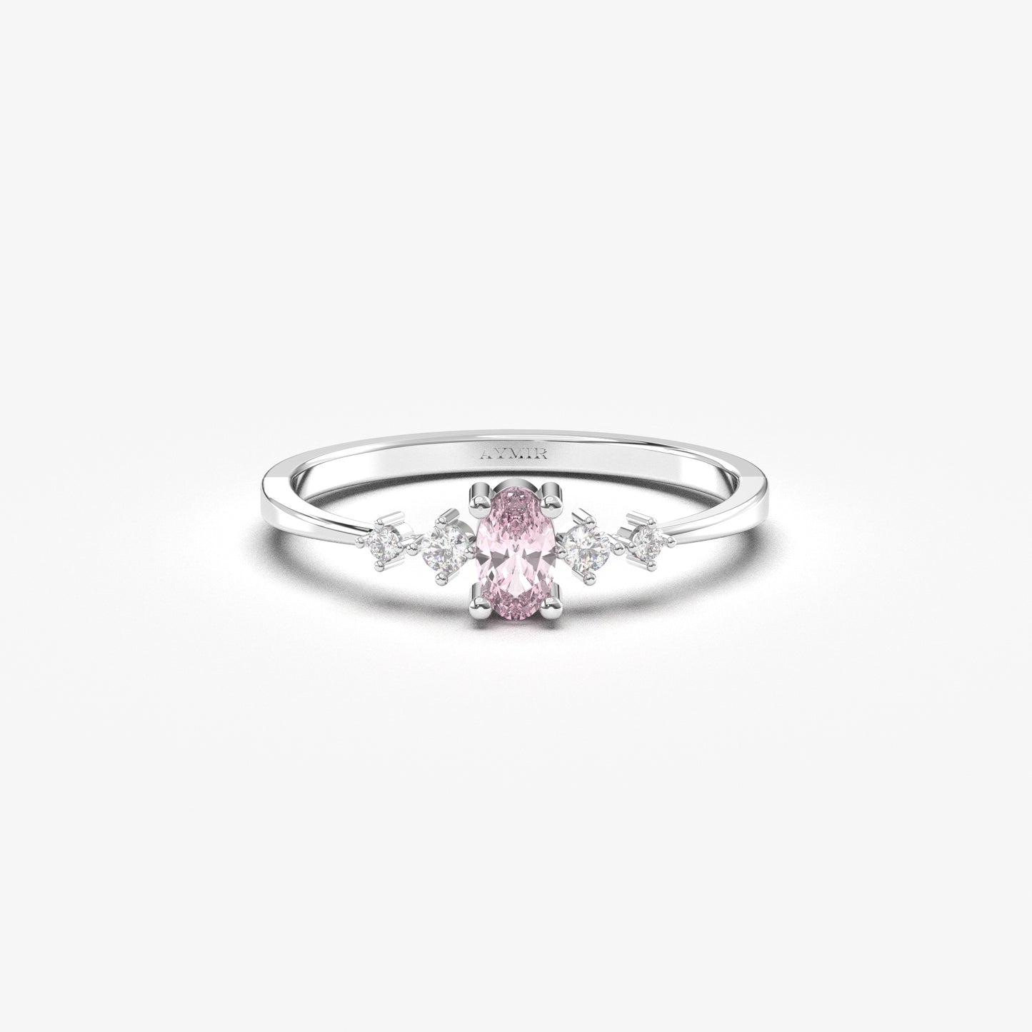 14K Gold Oval Pink Topaz Ring - 2S121PNK