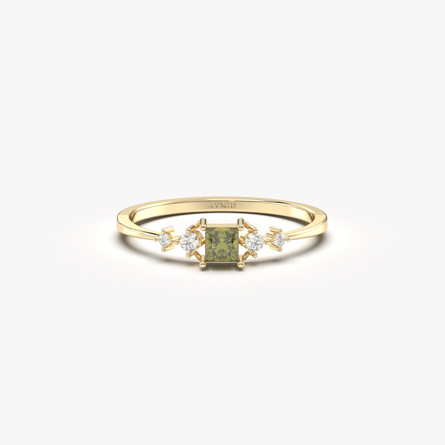 10K Gold Peridot and Diamond Ring - 2S122PER