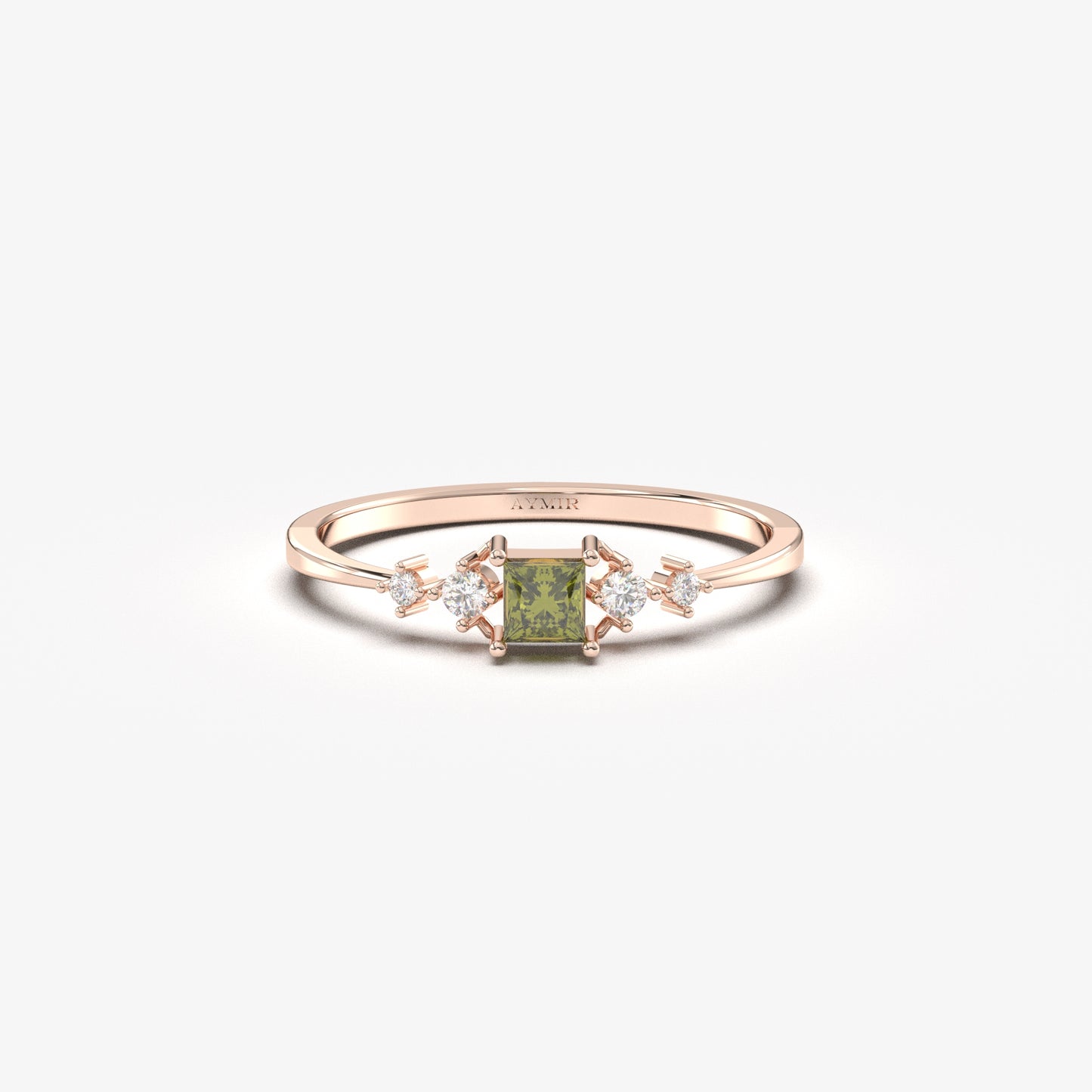 10K Gold Princess Peridot Ring - 2S122PER