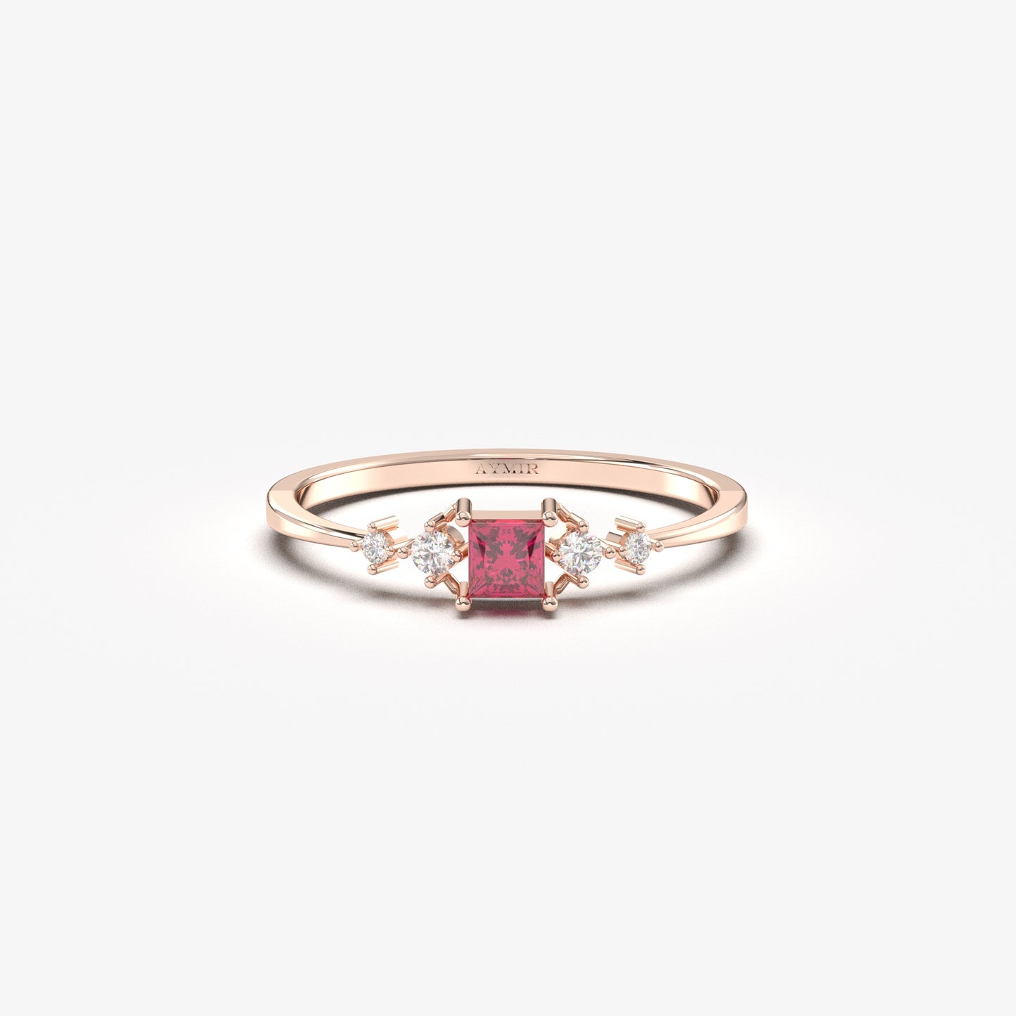 14K Gold Princess Ruby Ring - 2S122RBY