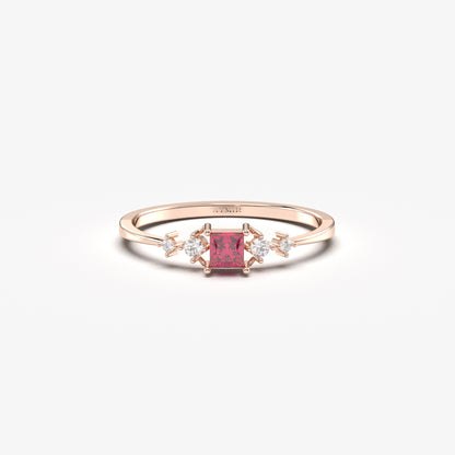 14K Gold Princess Ruby Ring - 2S122RBY