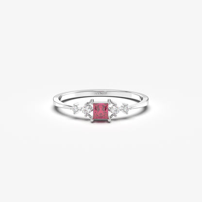 14K Gold Princess Ruby Ring - 2S122RBY