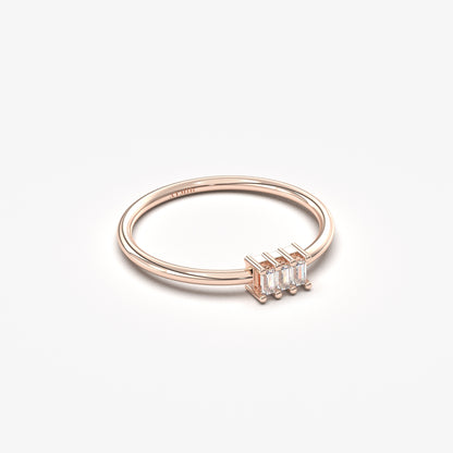 14K Gold Baguette Ring - 2S128