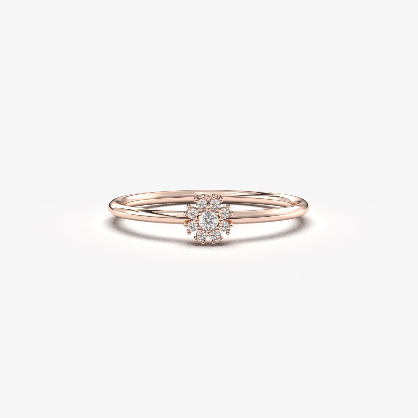 18K Dainty Coronet Gold Ring - 2S143