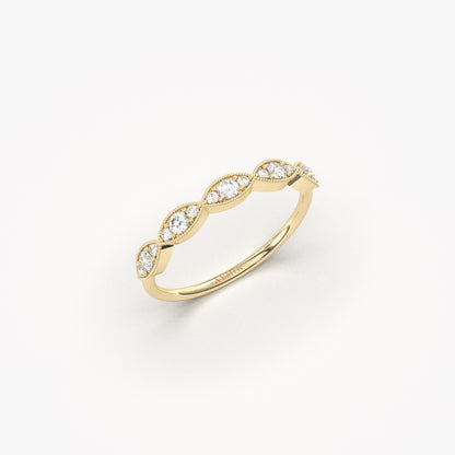14K Gold Unique Vintage Ring - 2S15