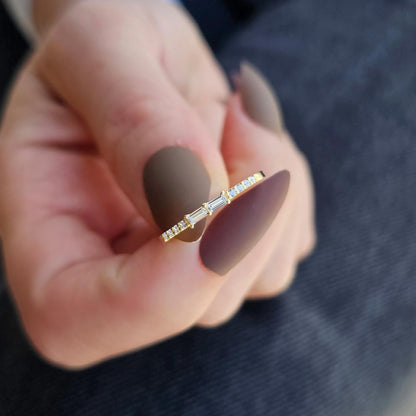 10K Gold Baguette Diamond Ring - 2S16DIA