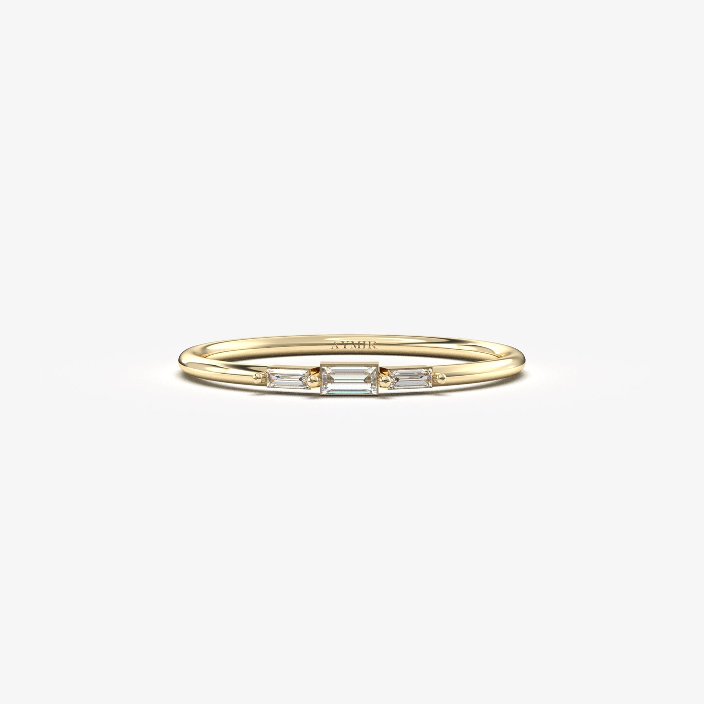 14K Gold Mini Baguette Ring - 2S159