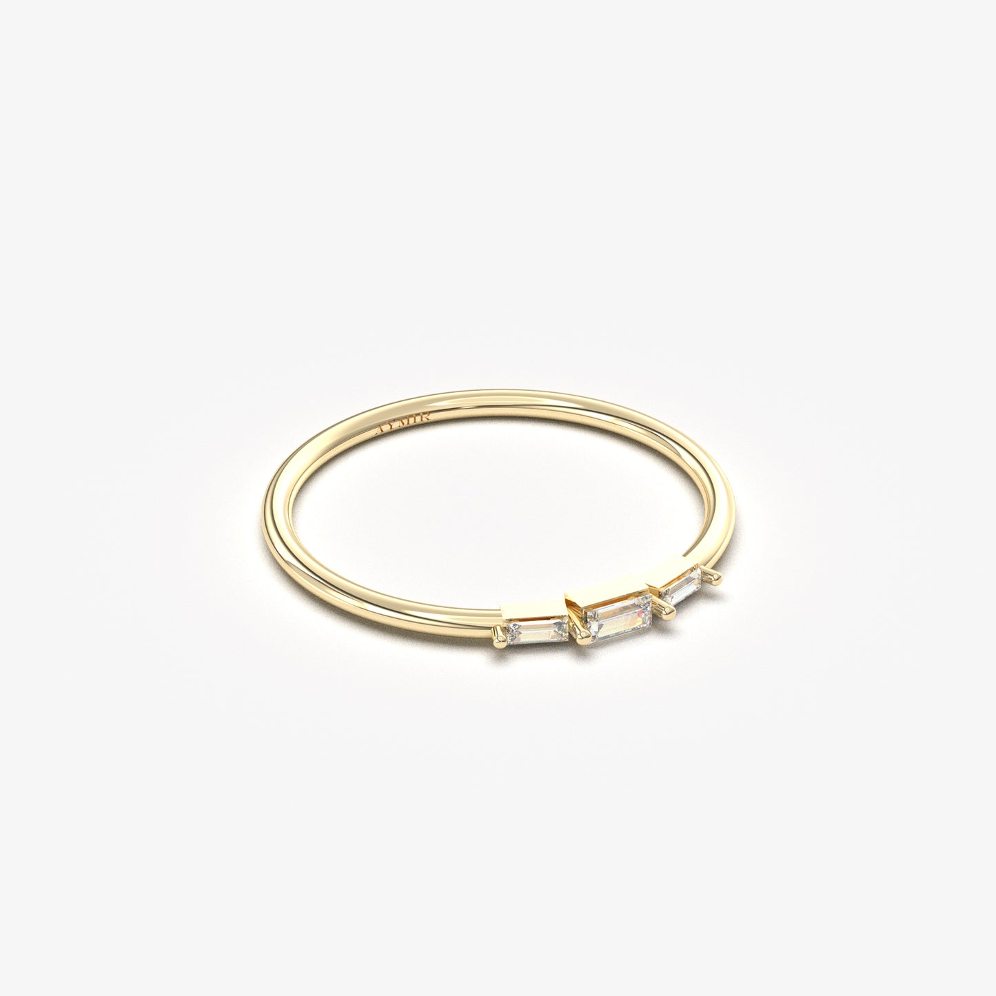 10K Gold Mini Baguette Diamond Ring - 2S159