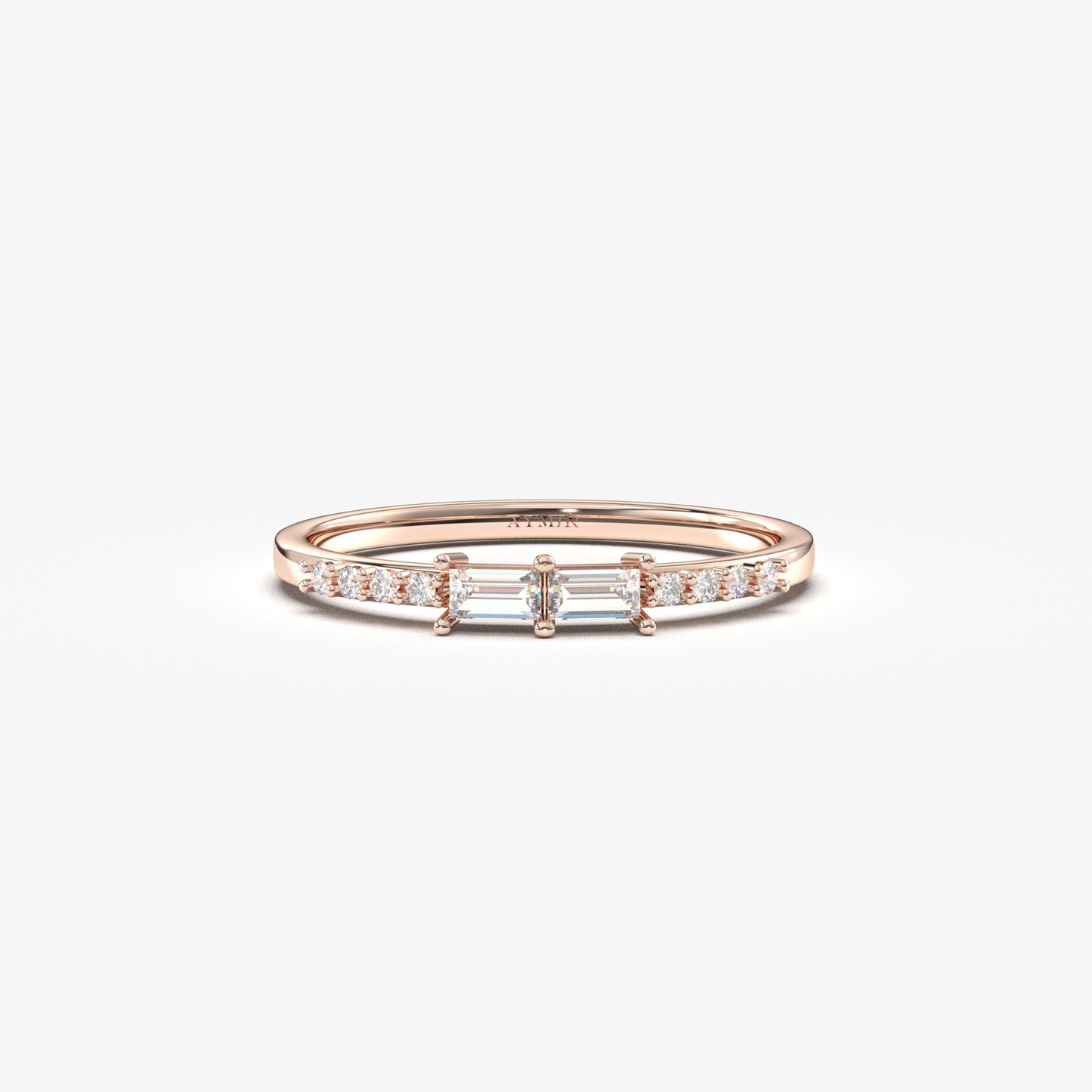 10K Gold Baguette Diamond Ring - 2S16DIA