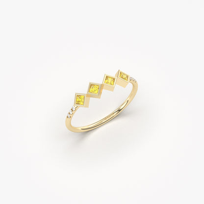 14K Gold Citrine Daily Use Ring - 2S170CIT