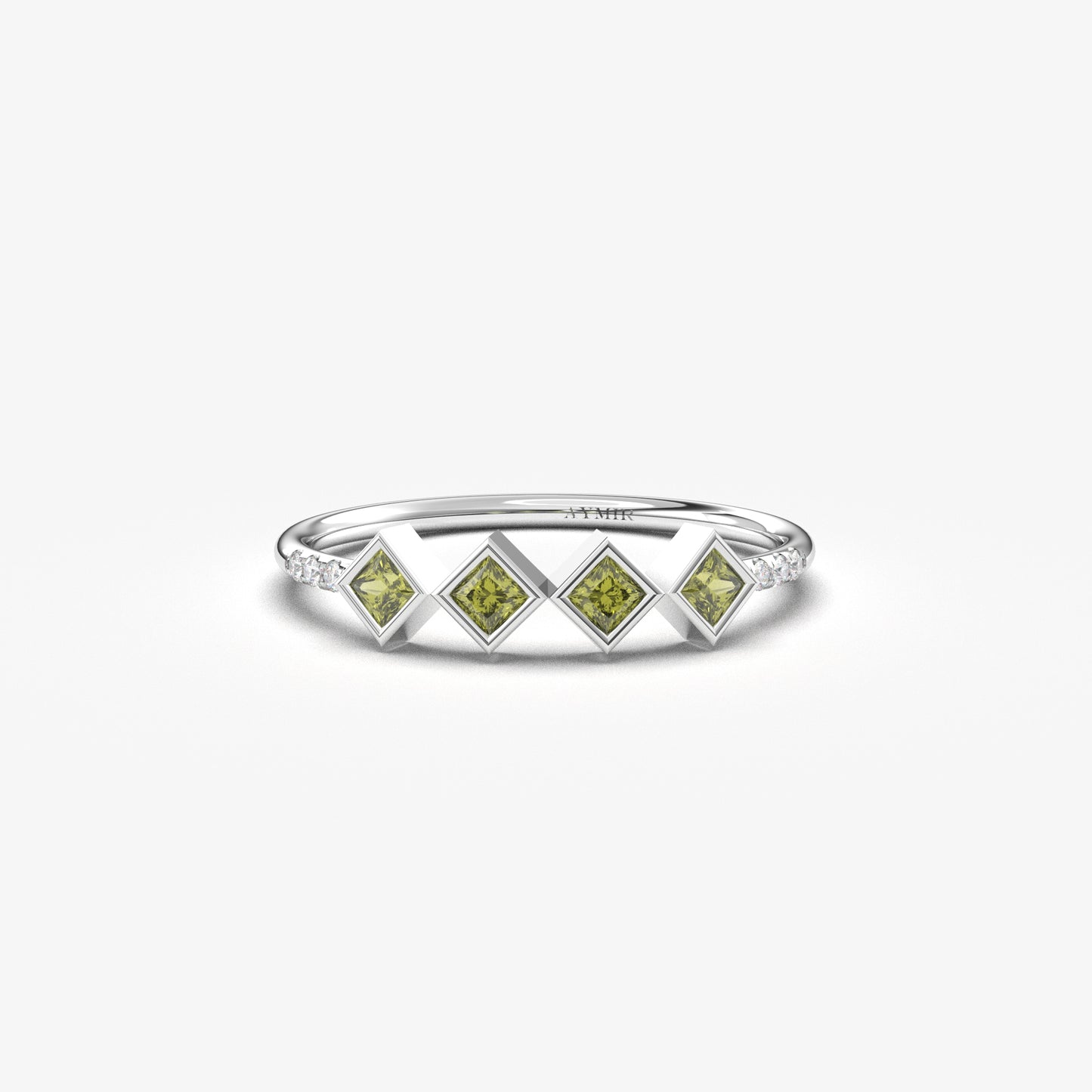 10K Gold Dainty Peridot Ring - 2S170PER