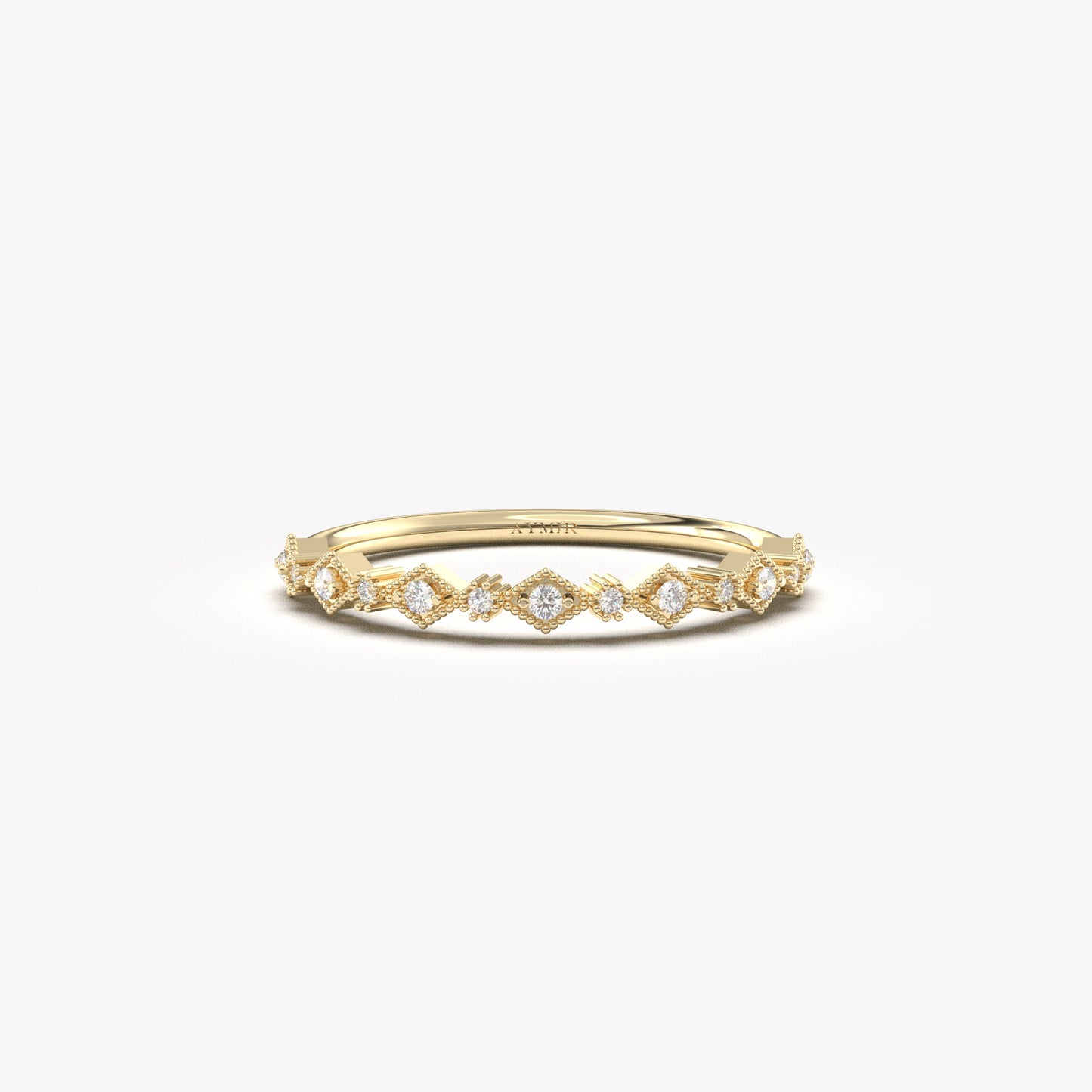 18K Gold Tiny Stackable Ring - 2S17