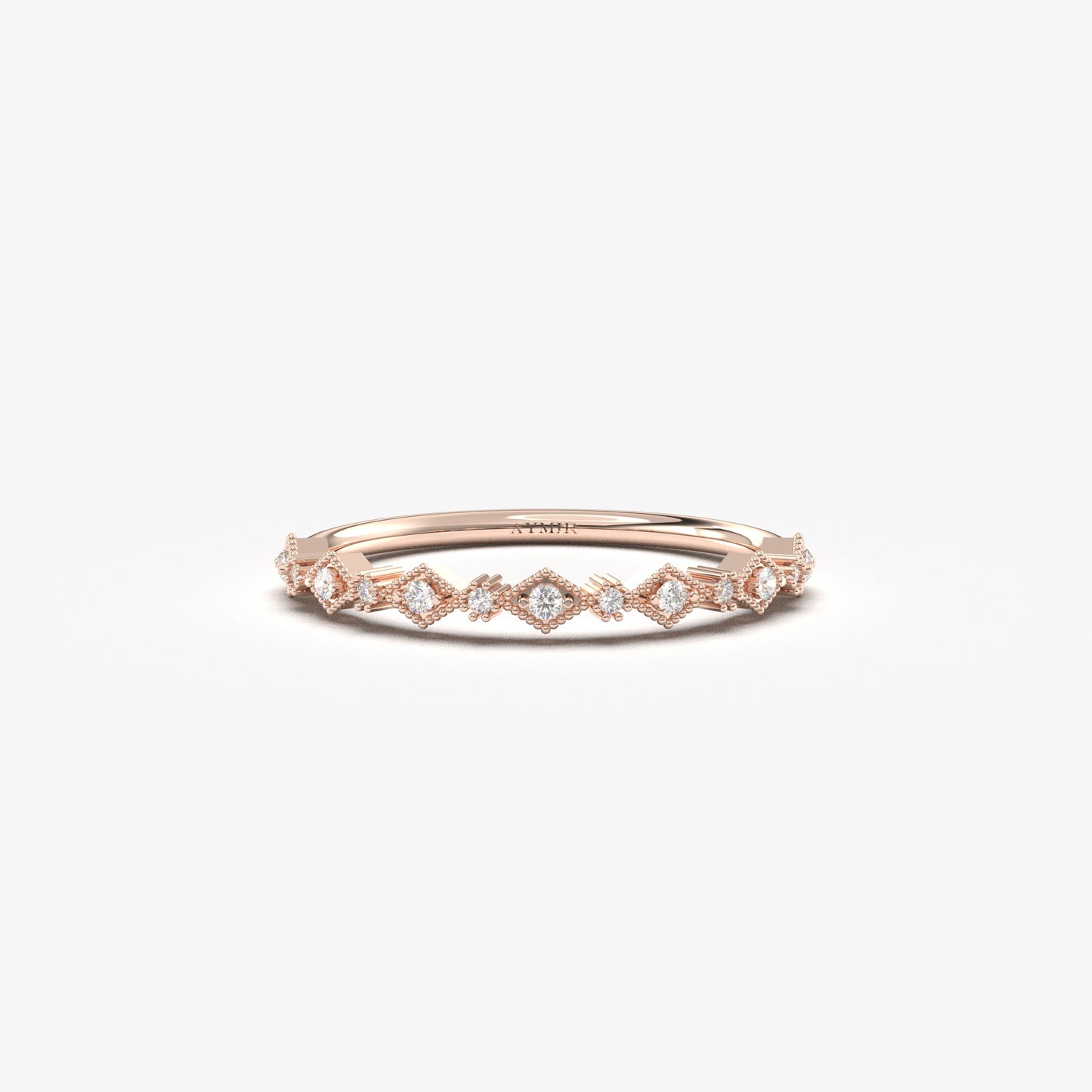 18K Gold Tiny Stackable Ring - 2S17