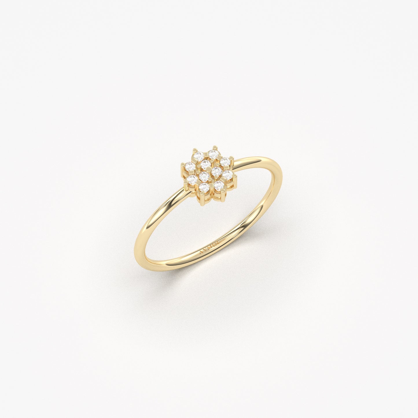 14K Gold Minimalist Seed Ring - 2S182