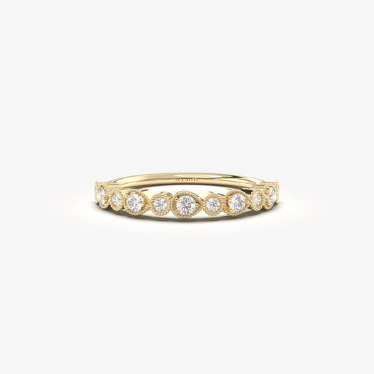 18K Gold Minimalist Wedding Ring - 2S18