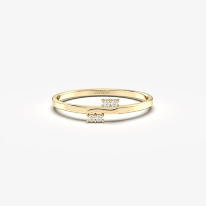 10K Gold Stack Wedding Ring - 2S190