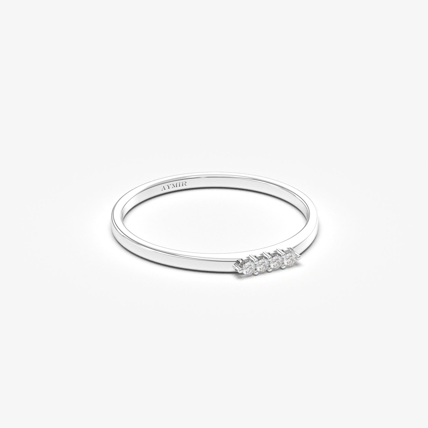 10K Gold 4 Stone Diamond Ring - 2S191