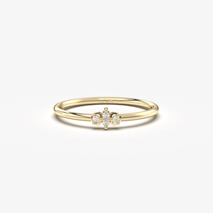 18K Solid Gold Stacking Ring - 2S193