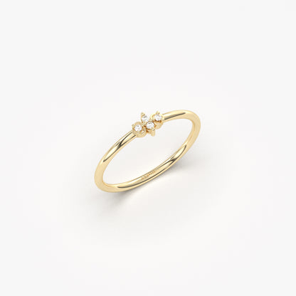 18K Solid Gold Stacking Ring - 2S193