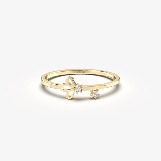 14K Gold Stack Mini Ring - 2S201