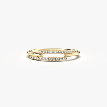 18K Gold Dainty Ring - 2S226DIA