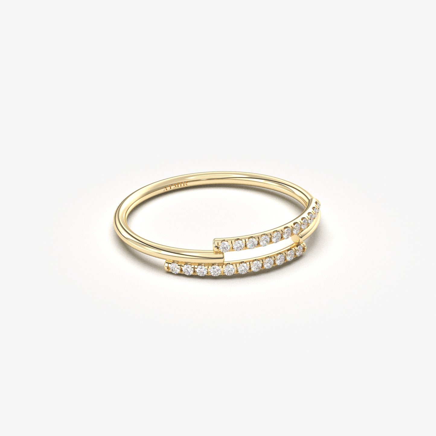 18K Gold Dainty Ring - 2S226DIA