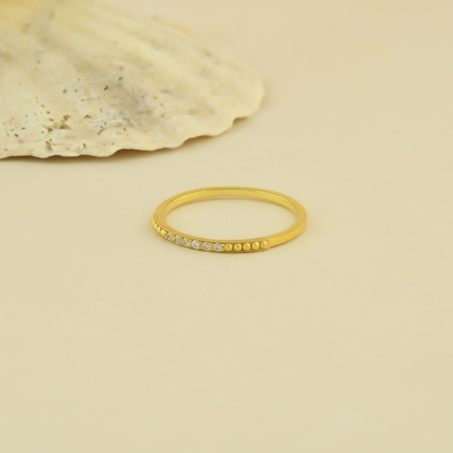 18K Gold Thin Wedding Ring - 2S118