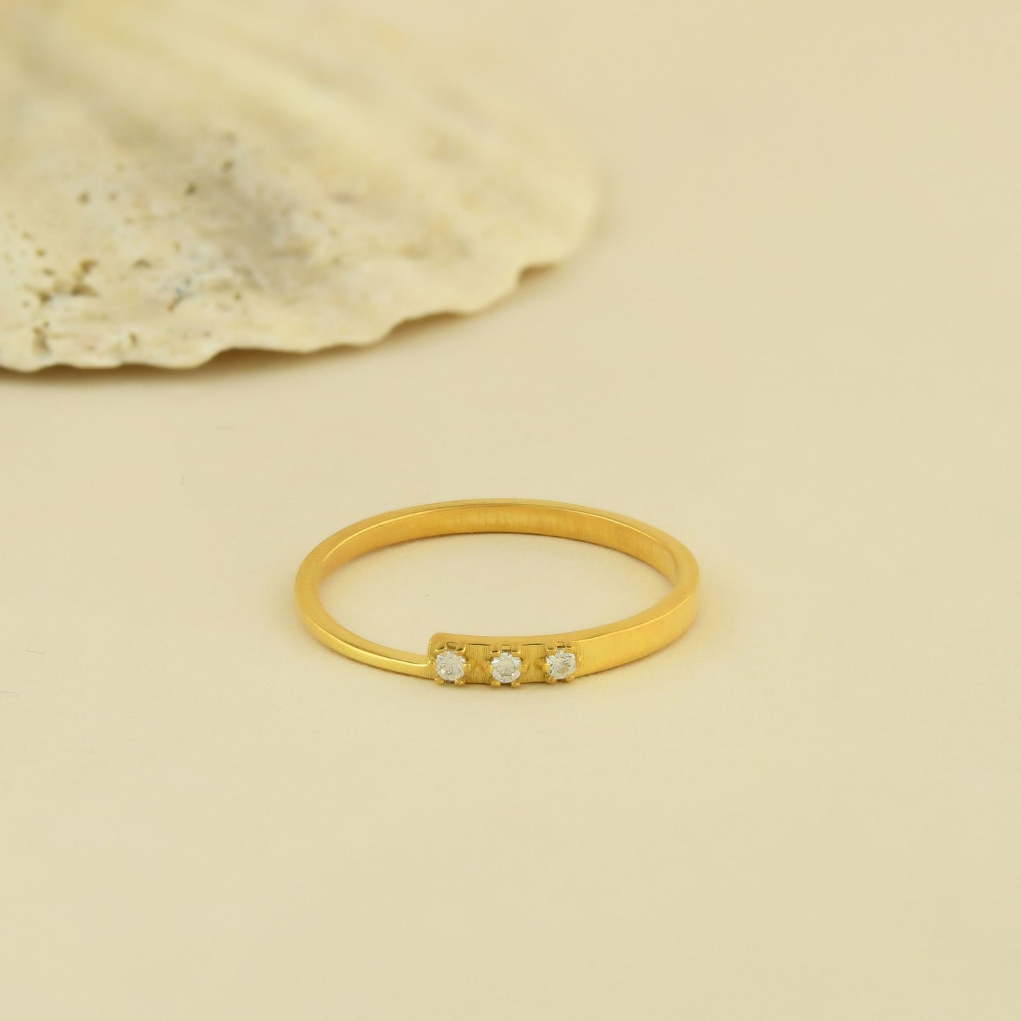 18K Gold Stack Ring - 2S205DIA