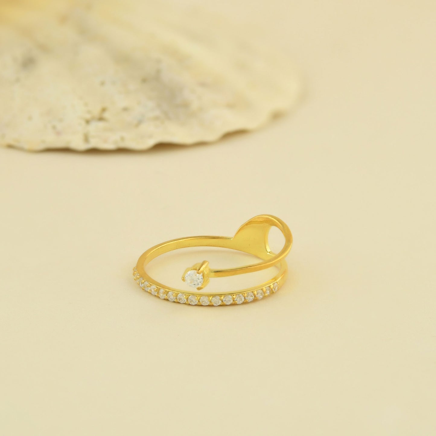 14K Gold Unique Ring - LR127