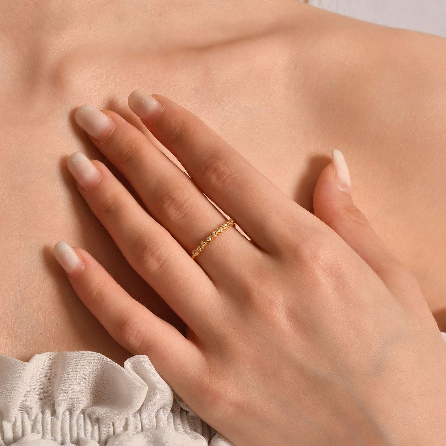 18K Gold Minimalist Heart Ring - 2S192