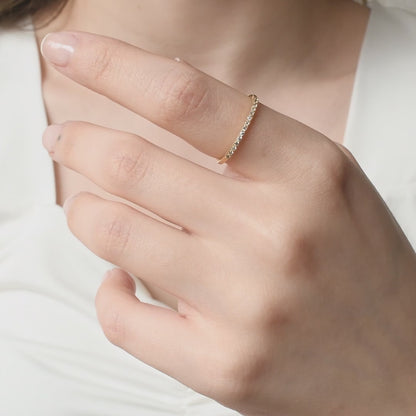 18K Gold Stacking Promise Ring - 2S117